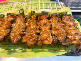 Street food barbecue