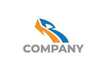 LETTER R LOGISTICS LOGO, CARGO LOGO, EXPRESS COMPANY SIGN, DELIVERY LOGO