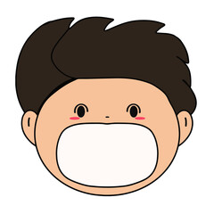 Obraz premium Cute name label,sticker name tag of cartoon animal character design illustration. Isolated on Transparent Background 