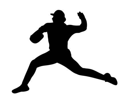 recommend clip art: Baseball catcher silhouette vector. Baseball player silhouette. Softball silhouette. Baseball player pose. Male Baseball player. Vector illustration. 