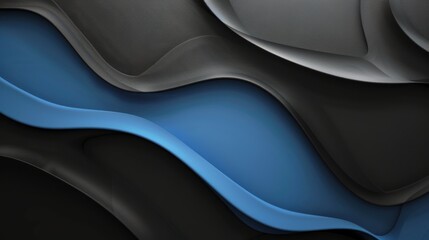 Fototapeta premium Futuristic Fusion. Modern black blue abstract background. Minimal design.
