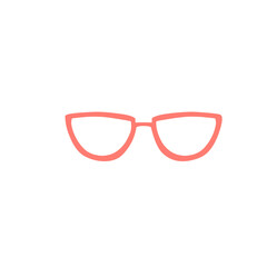 glasses frame vector