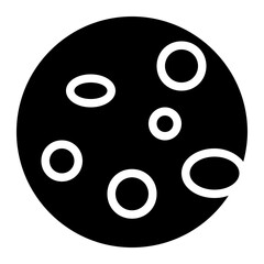 moon, lunar, full moon, moon phase, astronomy, astronomical glyph or solid icon