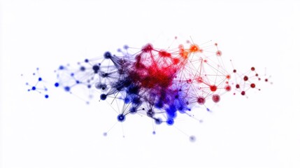 Naklejka premium A complex and informative lattice graph plotted on a multi-axis setup, visualizing the relationship between interconnected data points in a network.