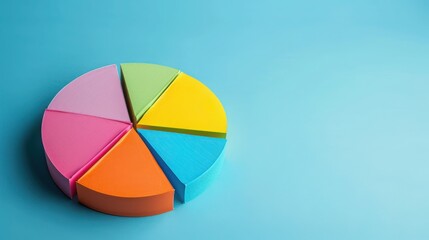 Obraz premium Mutual Funds: A pie chart illustrating mutual fund allocations.