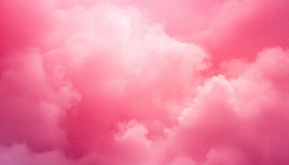 Night sky nebula in pink color galaxy backdrop generated by AI