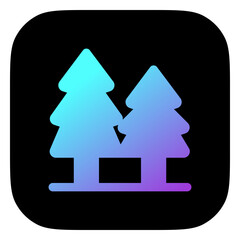 Editable pine trees vector icon. Part of a big icon set family. Perfect for web and app interfaces, presentations, infographics, etc