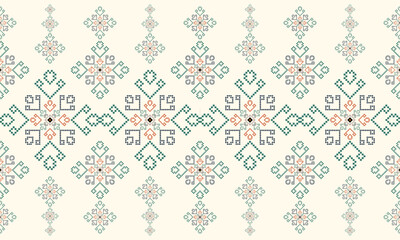 Fabric pattern. Seamless repeating pattern of Southwestern Vector Illustration.