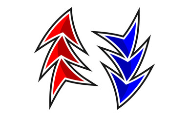 Obraz premium 矢印