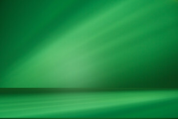 Wall interior background, studio and backdrops show products. with leaf shadow from window color green and white. background for text insertion and presentation of product