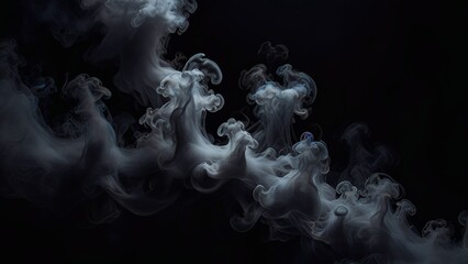 Fototapeta premium smoke on black background