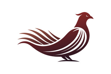 A grouse logo icon vector art illustration