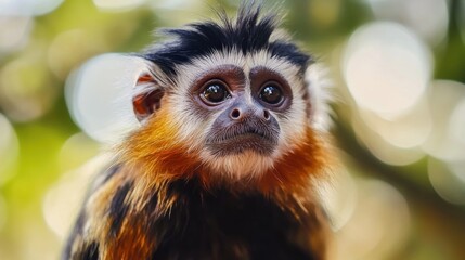 Fototapeta premium A Curious Monkey Portrait