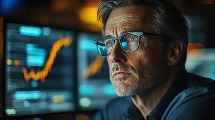 A trader making informed decisions based on real-time financial data, ensuring accurate and strategic trades.