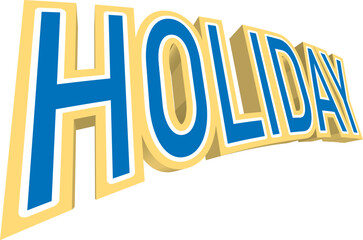 Holiday typography