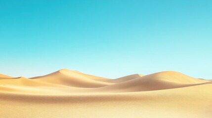 Desert Landscape with Blue Sky