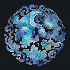 Korean mother-of-pearl pattern