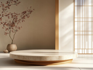 Japanese style product podium