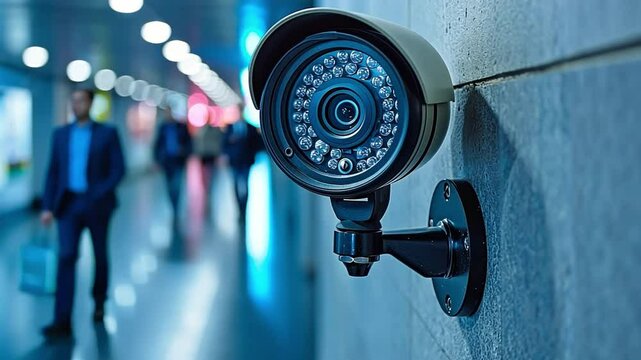 A technician is someone who installs security cameras on walls.