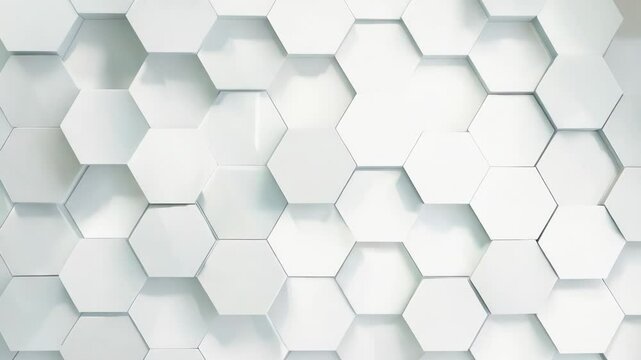 A modern hexagonal pattern with a clean, minimalist design, ideal for backgrounds and textures in various creative projects.