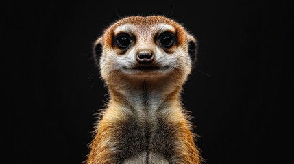 Curious Meerkat Portrait