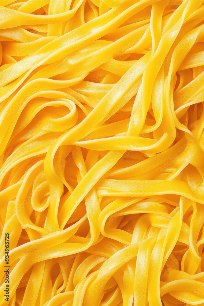 Wall mural yellow pasta close up