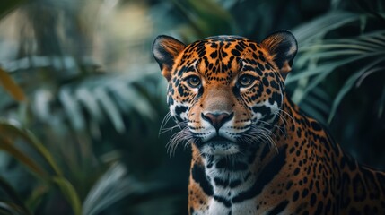 Obraz premium Jaguar Portrait in Jungle