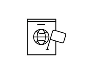 Nationality icon vector symbol design illustration