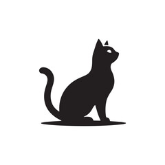 A cat silhouette vector illustration