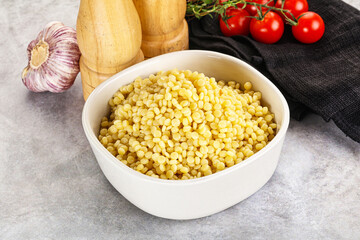 Organic wheat pasta - boiled ptitim