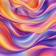 Vibrant Coral to Purple Gradient with Smooth, Wavy Transitions and Subtle Depth.
