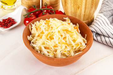 Homemade fermented cabbage Sauerkraut