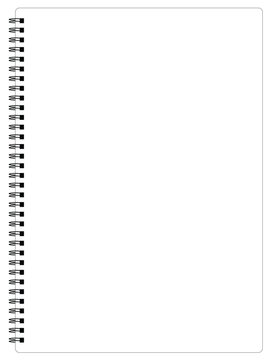 Empty notebook mockup vector eps 10