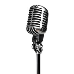 Fototapeta premium Vintage Microphone on a Stand.