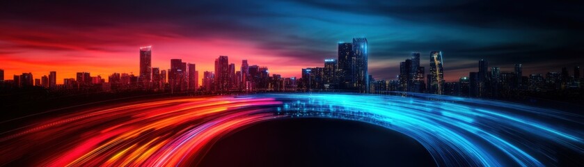 Urban Data Fusion: Abstract Cityscape Connecting Digital Streams