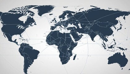 Metaverse Technology is integrated into the world map and has interconnected line elements Refers to entering a virtual world that uses both learning and entertainment through vr devices.19