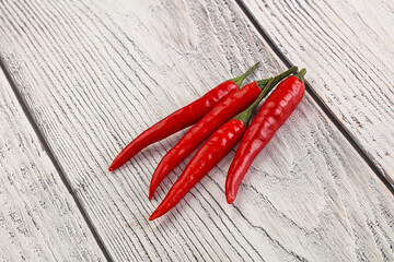 Spice ripe red chili pepper