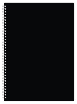 Black cover notebook vector eps 10