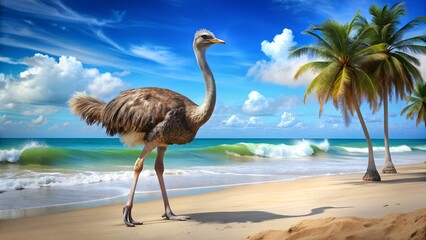 Naklejka premium Male wild turkey strutting isolated on transparent background