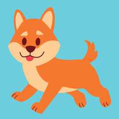 Shiba Dog Vector illustration Artwork