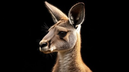 Obraz premium Close-up Portrait of a Red Kangaroo