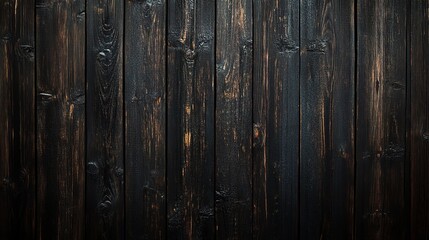 Dark Rustic Wooden Plank Background 