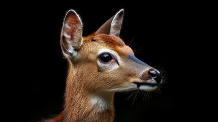 Fototapeta premium A Curious Deer Portrait