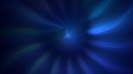 3D rendering abstract blue fractal light background. Its not AI Generatd illustration.