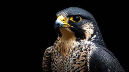 Portrait of a Peregrine Falcon
