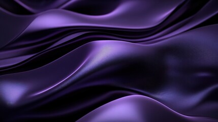 Purple Silk Waves: A luxurious abstract background of flowing purple silk. 
