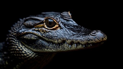 Fototapeta premium Close-up Portrait of a Young Alligator