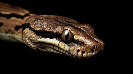 Obraz premium Close-up of a Python's Head