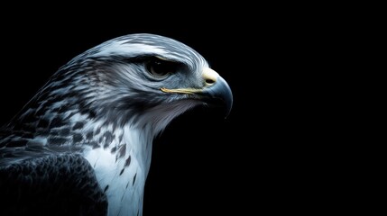 Obraz premium Hawk Portrait - Closeup View of a Majestic Bird