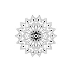 
Decorative mandala on white background
Circular Flower Mandala on White Free 